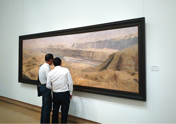 从陕北走来——马建飞油画作品展在陕西省美术博物馆开幕
