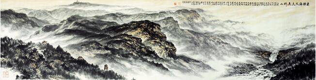 东镇雄风——读韩子富的山水画《大美沂山》