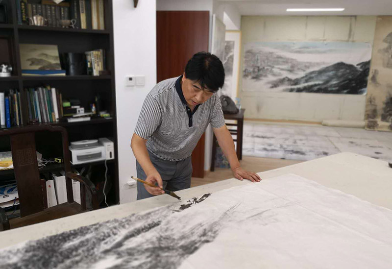 江苏画家用画笔 描绘当代运河故事