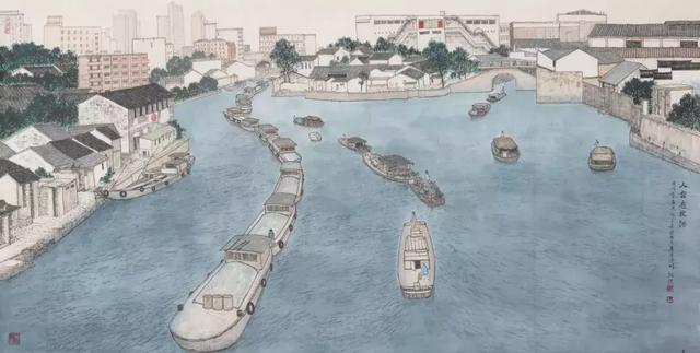 画说运河—江苏美术家采风写生创作展在南京开幕