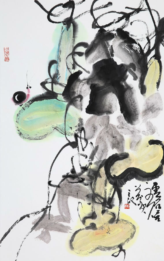 刘庚大写意花鸟作品受到山东藏家的青睐