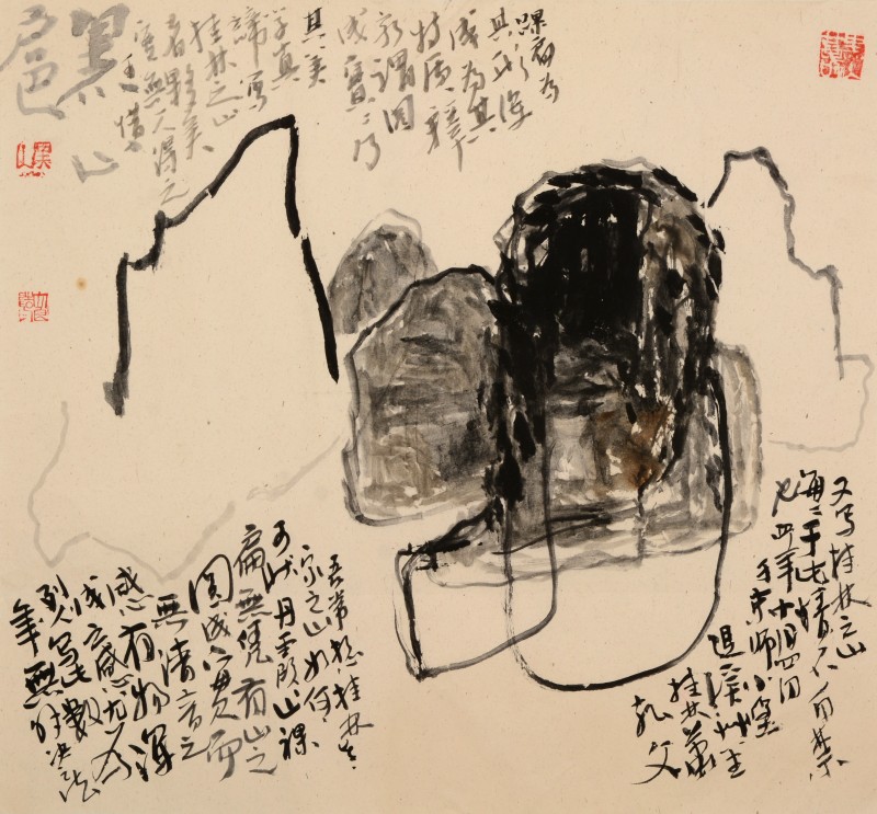 伏浪——霍香结画展在个山美术馆举行