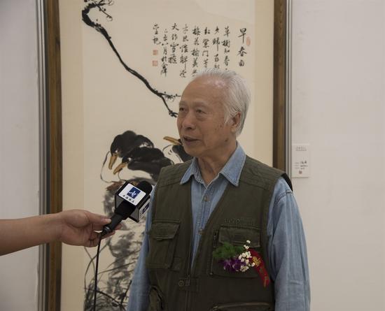 栾永让教授接受央视书画频道、中国文艺网记者采访
