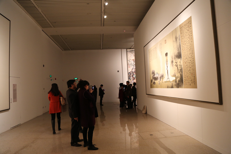 第十届全国文代会、第九届全国作代会代表参观中华史诗美术大展