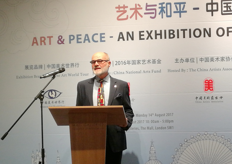 “伦敦三十年来见过的最好的中国美术展”  “艺术与和平——中国当代美术作品展”在英国伦