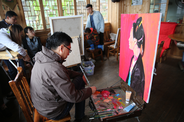 第七届西部少数民族青年美术家高研班赴贵州写生