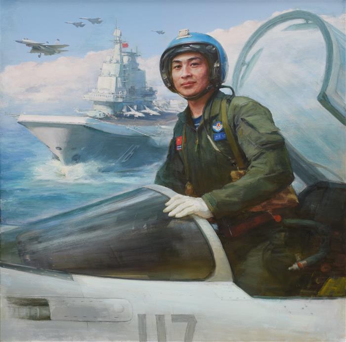 海军英模张超挂像由徐州籍海军画家王睿创作完成
