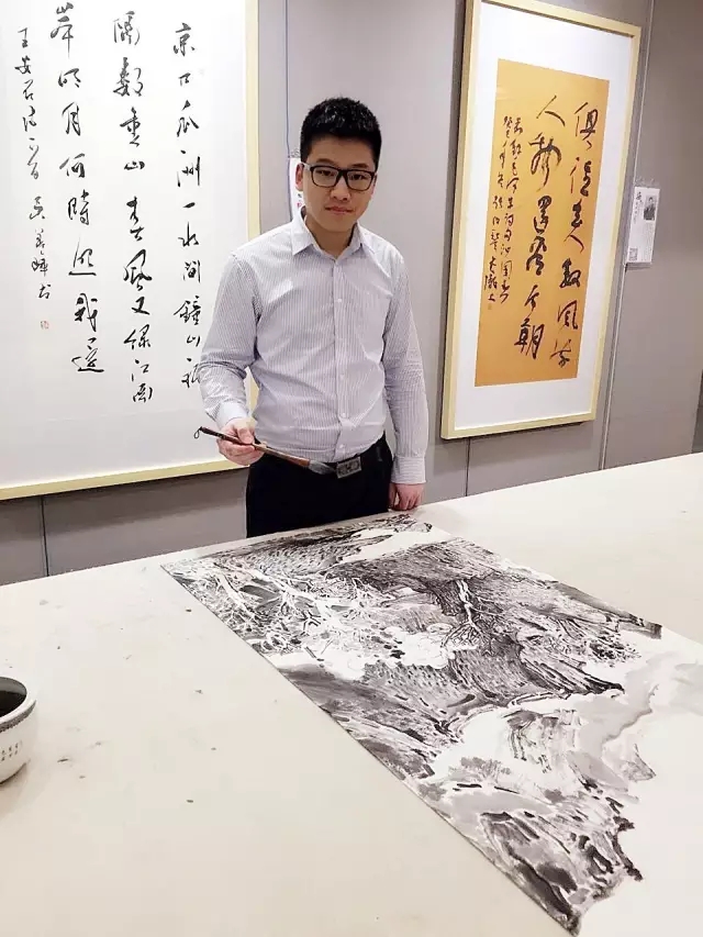 刘宇"当代水墨"色彩斑斓的真心"画"者